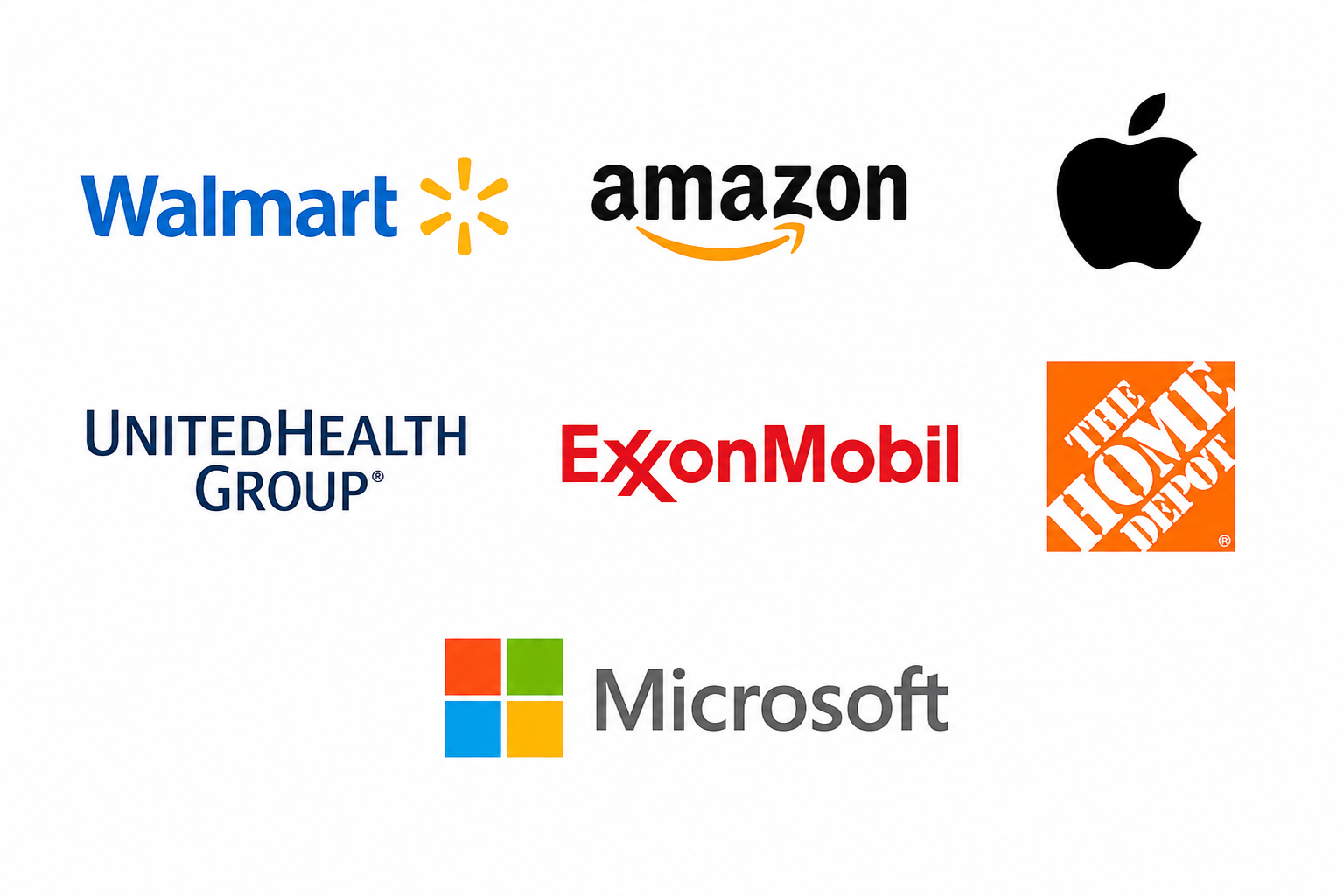 Fortune 500 companies we serve: Walmart, Amazon, Apple, UnitedHealth Group, ExxonMobil, Home Depot, Microsoft